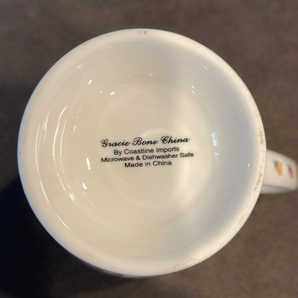 Beautiful Like New Gracie Bone China Sweet Pea Vine Coffee Cup Tea Cup, 10 Oz - Picture 7 of 8